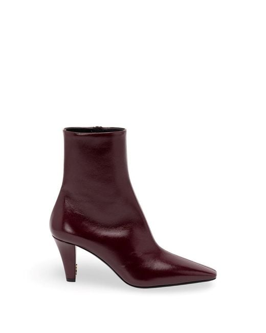 Saint Laurent Purple 'Jill' Boots