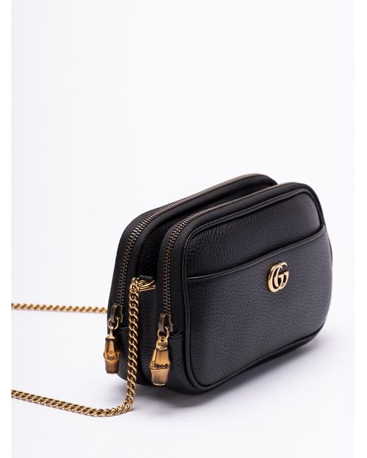 Gucci Black `Bamboo Puller` Mini Bag