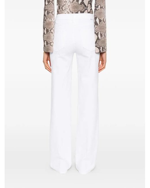 Mother White Five-Pockets Jeans