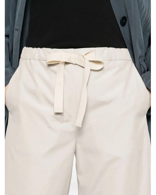 Max Mara White Cotton Pants