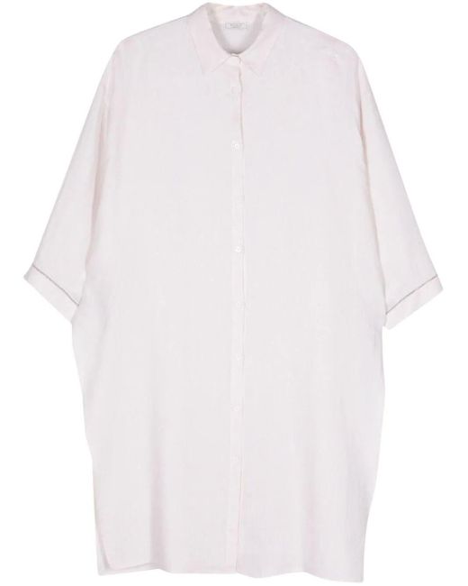 Camicia con dettaglio di perline di Peserico in White