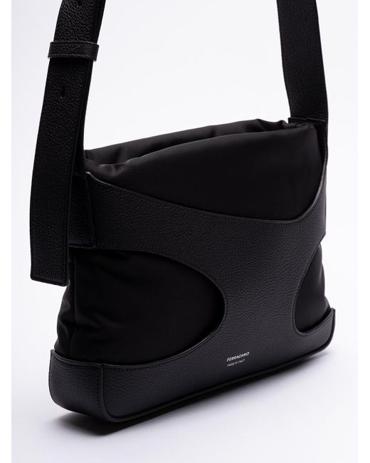 Ferragamo `cut Out` Shoulder Bag in Black for Men Lyst
