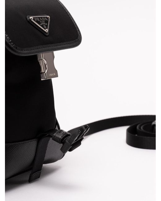 Prada Re-Nylon and Saffiano Leather Briefcase - Black