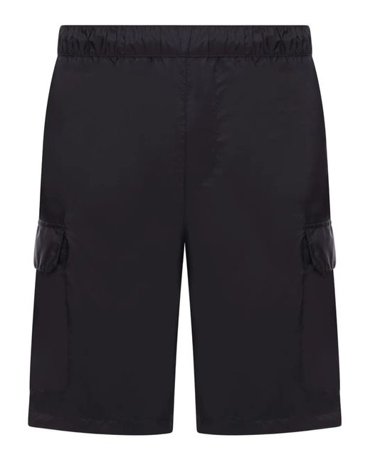 Prada Blue Elasticated-Waist Swim Shorts for men