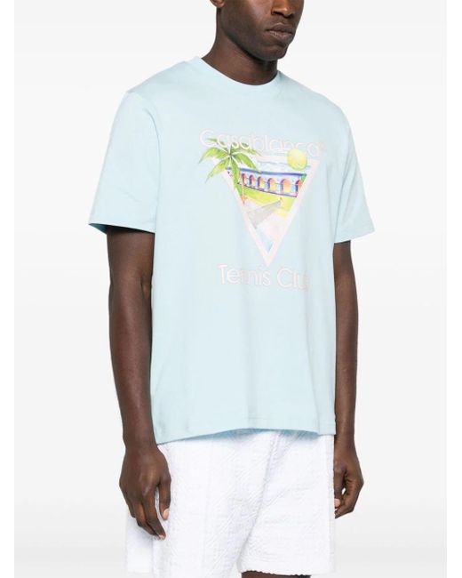 T-shirt Tennis Club Icon di Casablancabrand in White da Uomo