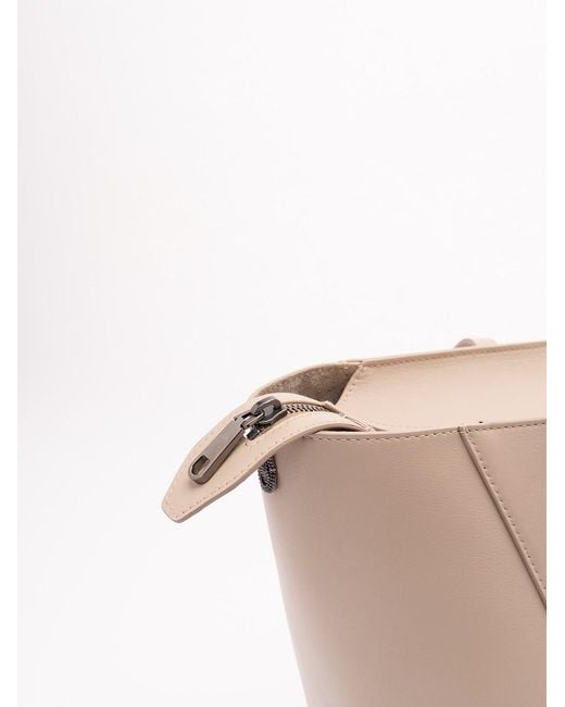 Brunello Cucinelli Natural 'Bc Duo' Handbag