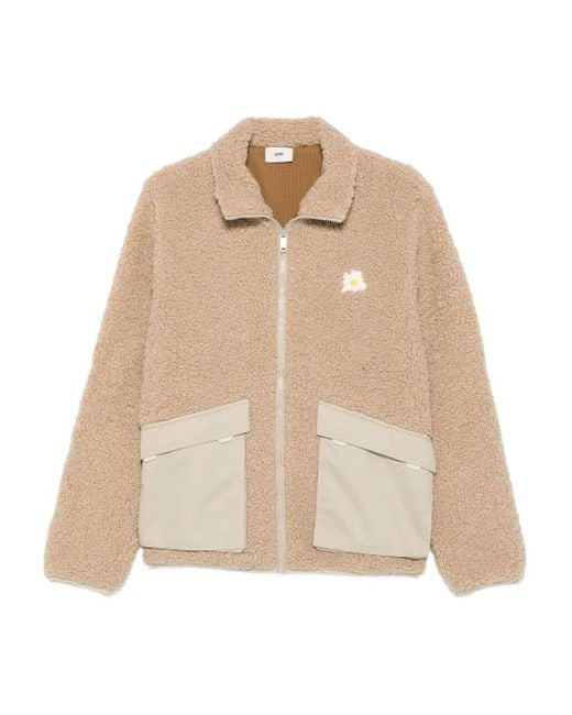 Autry Natural Daisy-Embroidered Fleece Jacket for men