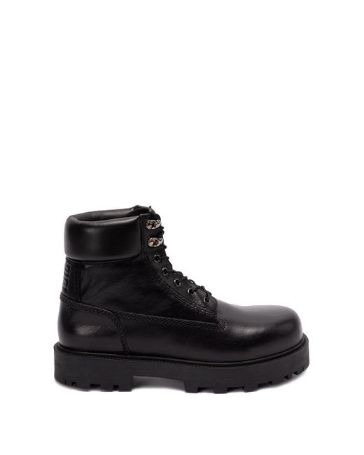 Givenchy Black `show` Leather Lace-up Boots for men