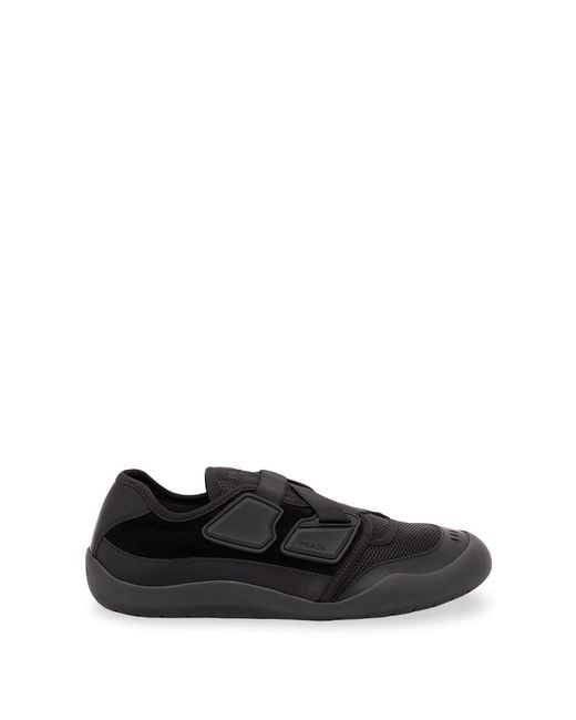 Prada Black Sneakers With Elastic Band for men