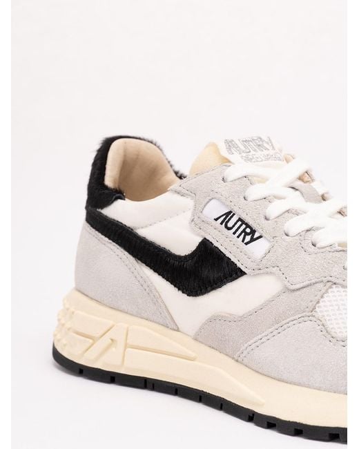 Autry White 'Reelwind' Low Sneakers