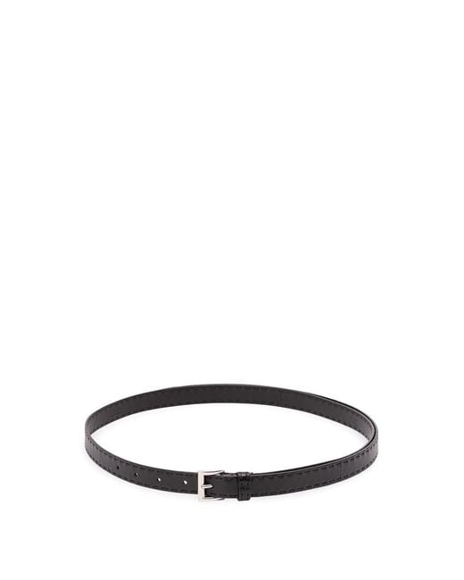 Prada White Leather Belt