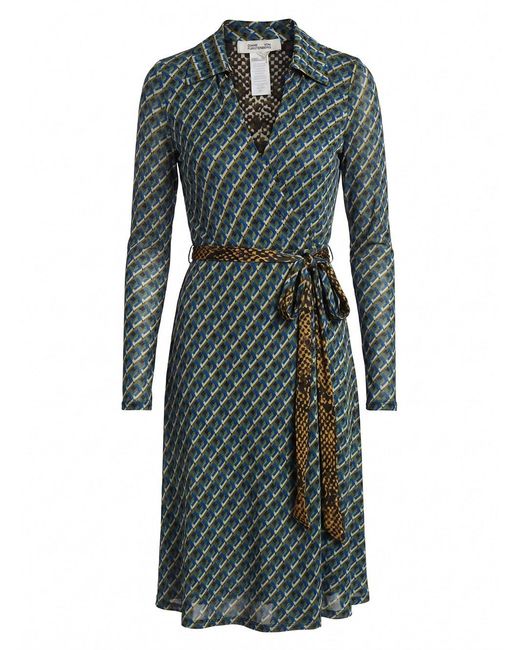 Diane von Furstenberg Green 'Phoenix' Reversible Dress