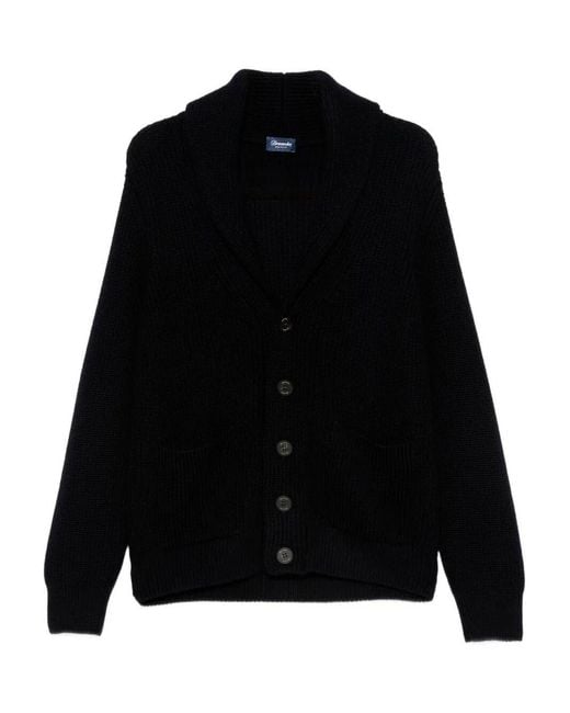 Drumohr Black Cardigan for men