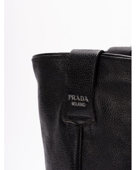 Prada Black 'Cowboy' Boots
