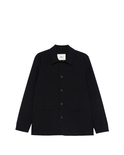 Altea Black 'Constantin Seersucker' Jacket for men