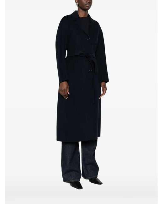 Max Mara Black 'Maxmara S' 'Dama' Coat