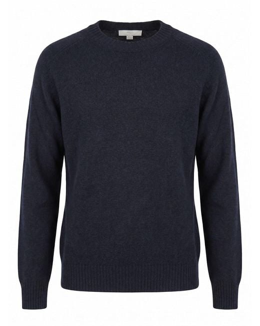 Malo Blue Cashmere Round Neck for men