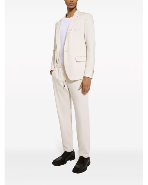 Dolce & Gabbana Track Pants in White for Men | Lyst