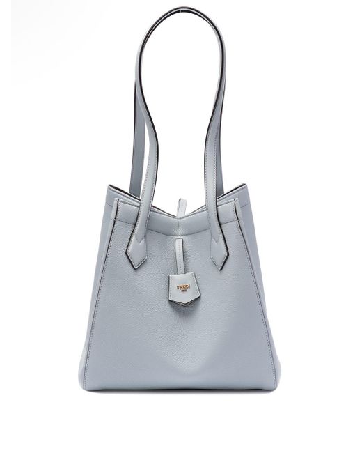 Fendi Blue ` Origami Medium` Tote Bag