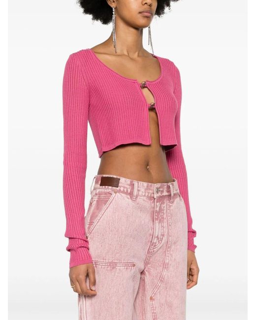 Blumarine Pink Cardigan Sweater