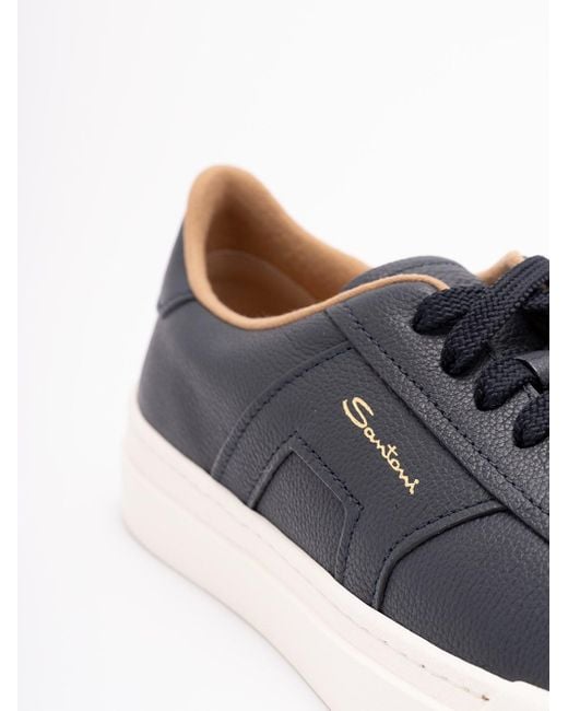 Santoni White 'Dbs' Sneakers for men
