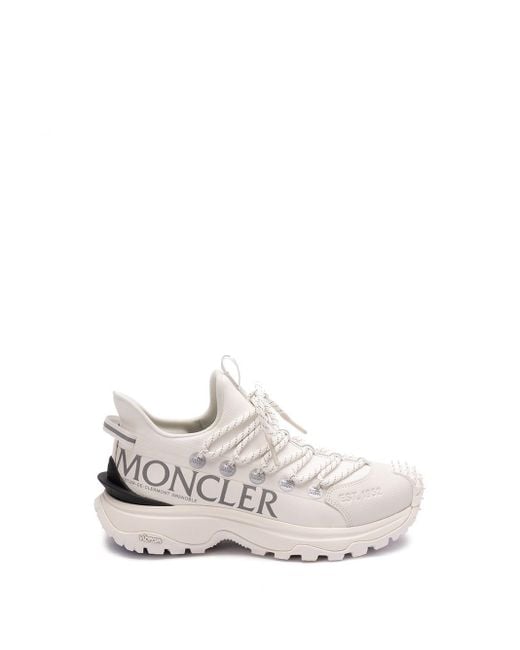 Moncler White 'Trailgrip Lite2' Low-Top Sneakers