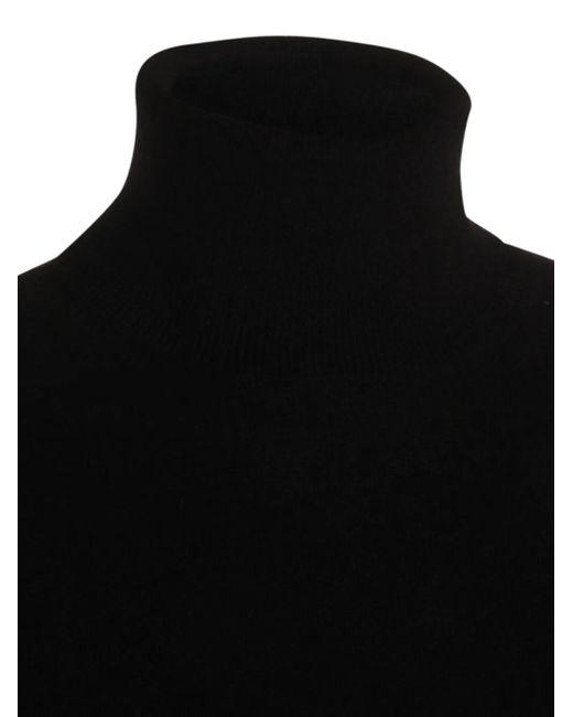 Malo Black Long Sleeve Crew-Neck Sweater