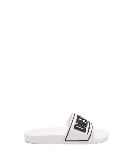 DIESEL White 'Sa-Mayemi Cc W' Sandals