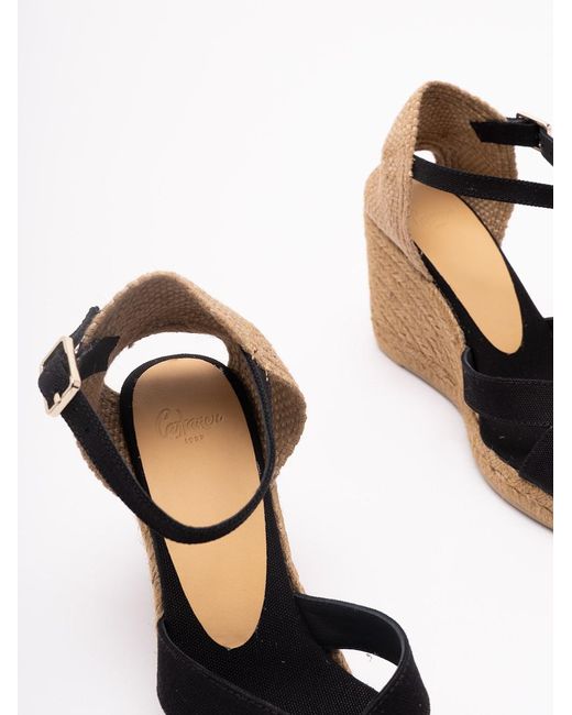 Castaner Black 'Bruna T/8/001' Espadrilles