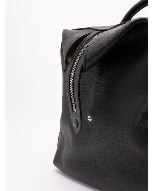 Santoni Black Duffle Bag for men
