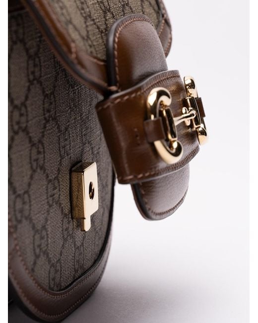 Gucci Brown ` Horsebit 1955` Shoulder Bag