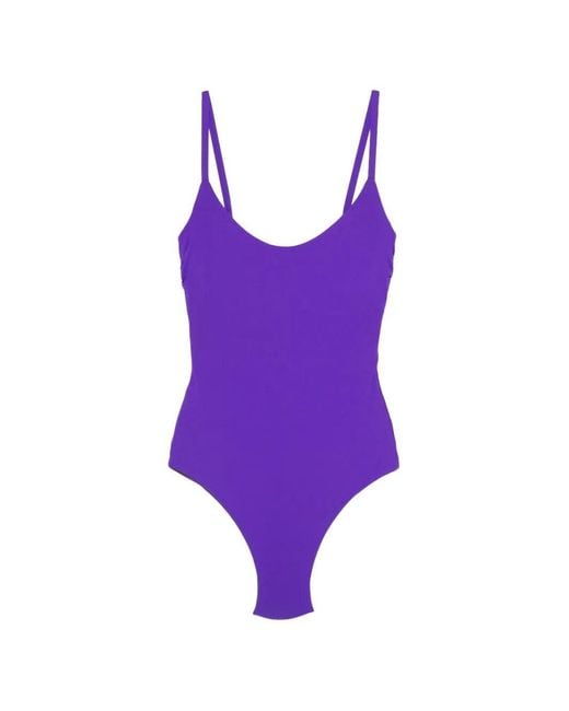 Fisico Purple Reversible One-Piece Swimsuit