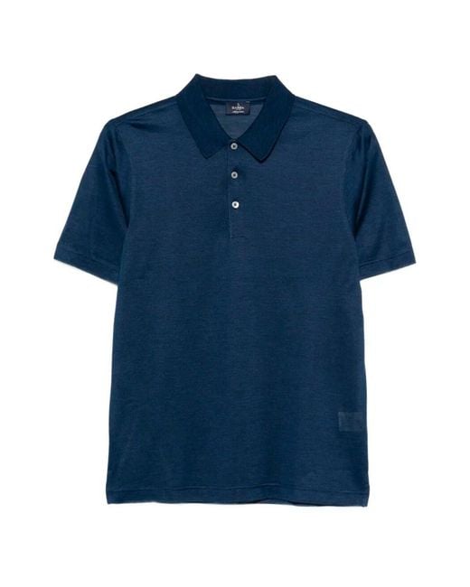 Barba Napoli Blue Polo for men
