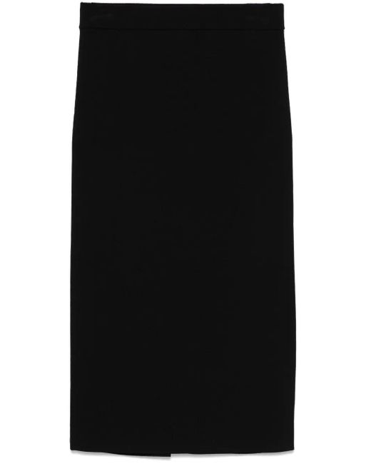 Gonna Midi A Coste di Max Mara in Black