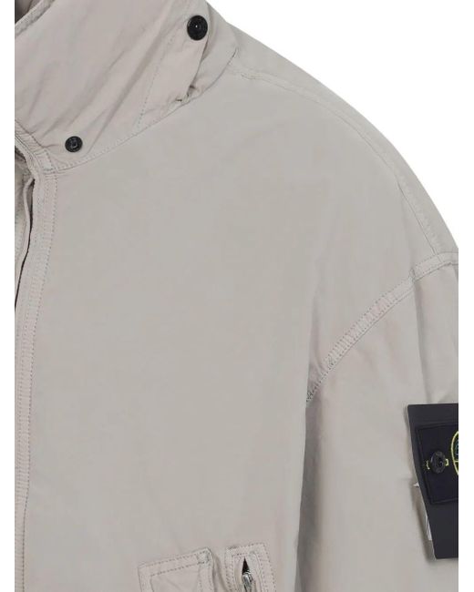 Stone Island Gray David Light-Tc' Bomber Jacket for men