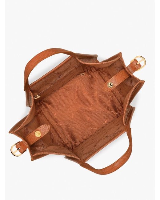 Longchamp Brown `Le Foulonné` Small Handbag