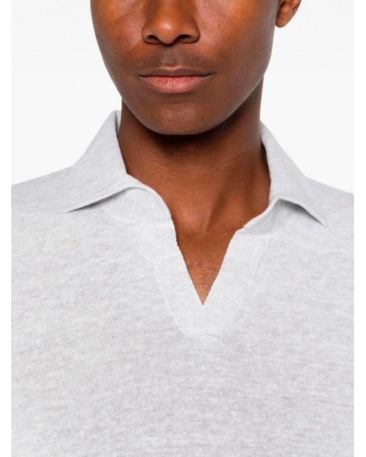 Barba Napoli White Polo for men