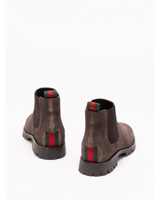 Gucci Brown Sylke Boots for men