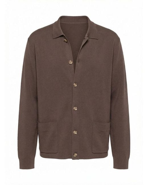 Barba Napoli Blue Cardigan for men