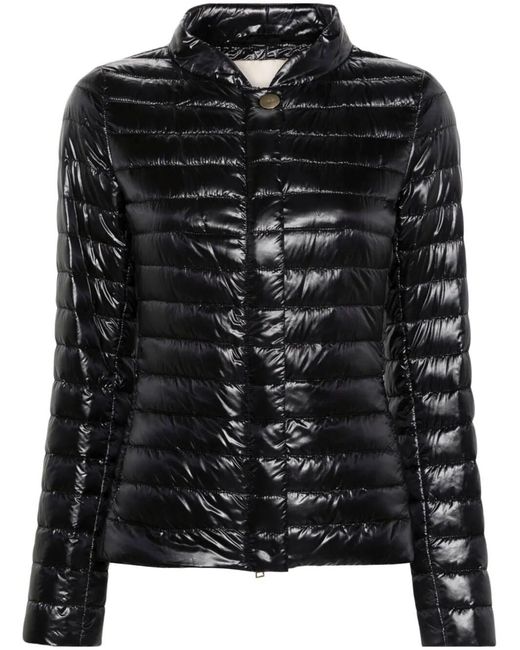 Herno Black Nylon Short Down Jacket
