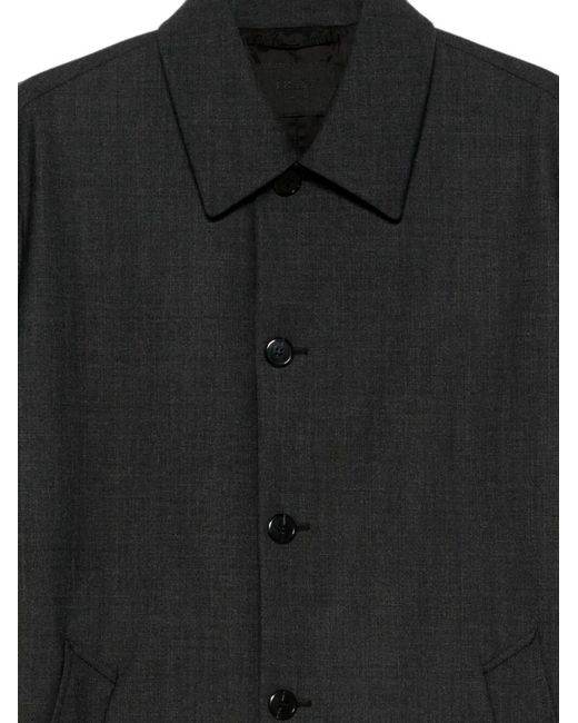 Prada Black Long-Sleeves Coat for men