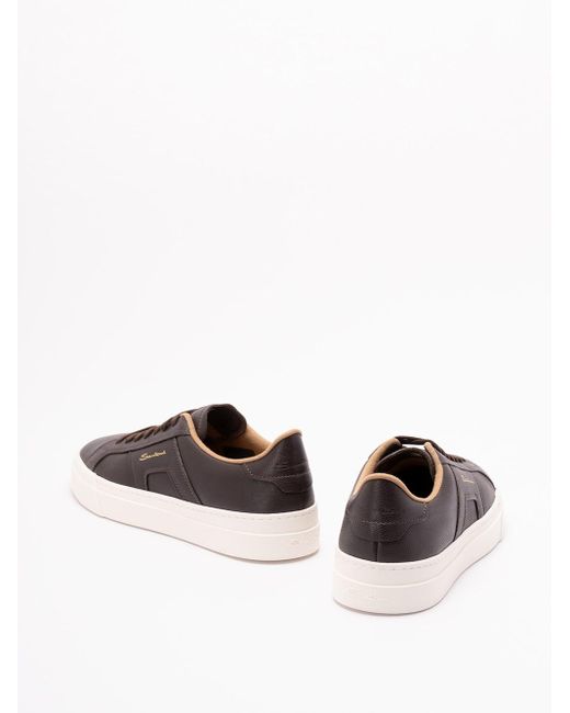 Santoni Brown 'Dbs' Sneakers for men