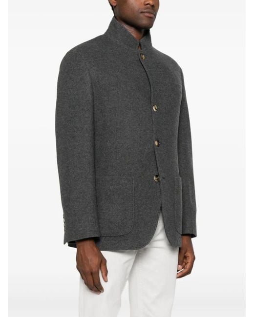 Brunello Cucinelli Gray Cashmere Jacket for men
