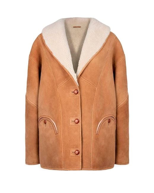 Blazé Milano Brown Blazé Milano 'Tatoosh Shearling' Coat