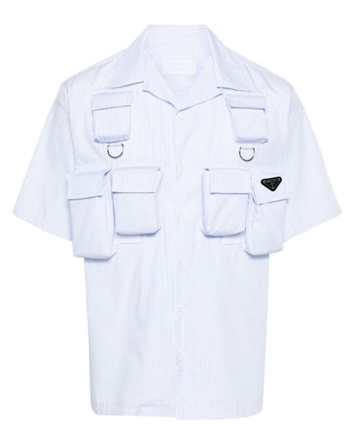 Prada White Short Sleeve Shirt for men