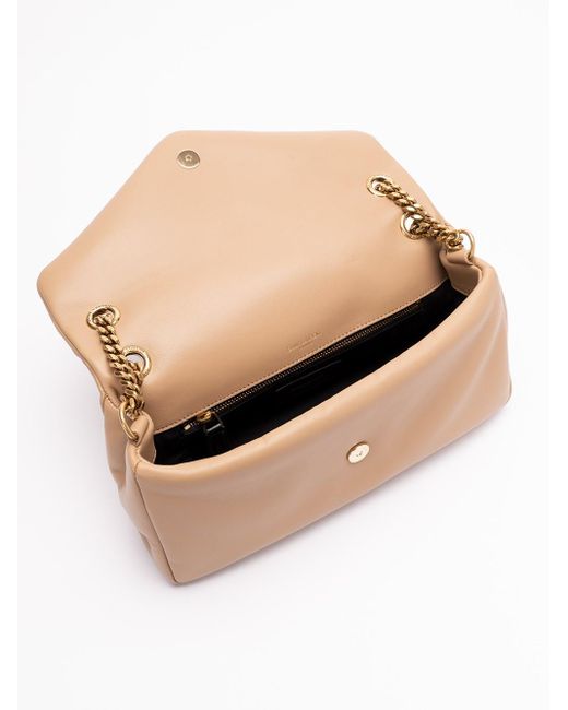 Saint Laurent Natural 'Calypso' Small Shoulder Bag
