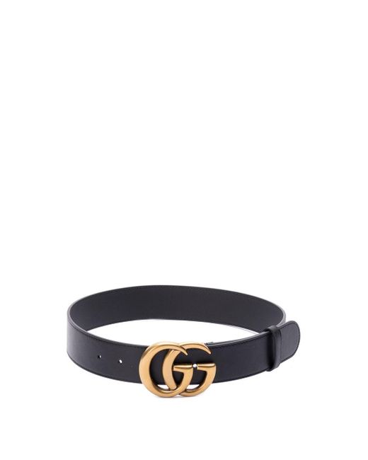 Gucci Blue Belt With `double G` Buckle