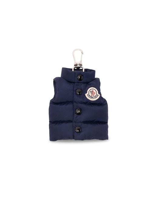 Moncler Blue 'Vest' Key Ring for men