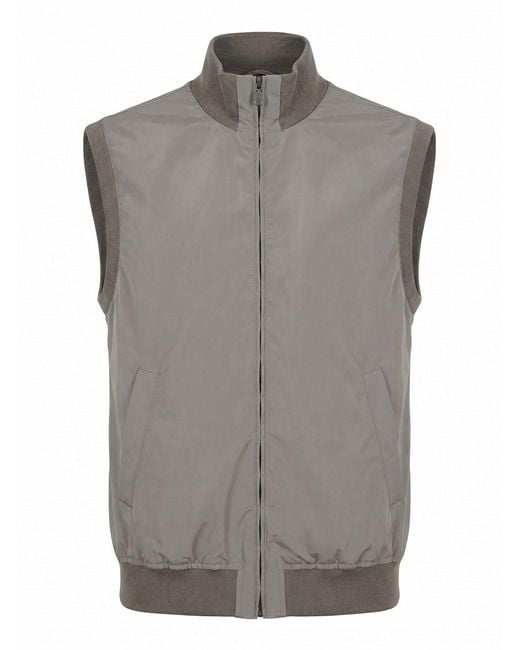 Brunello Cucinelli Gray Padded Vest for men