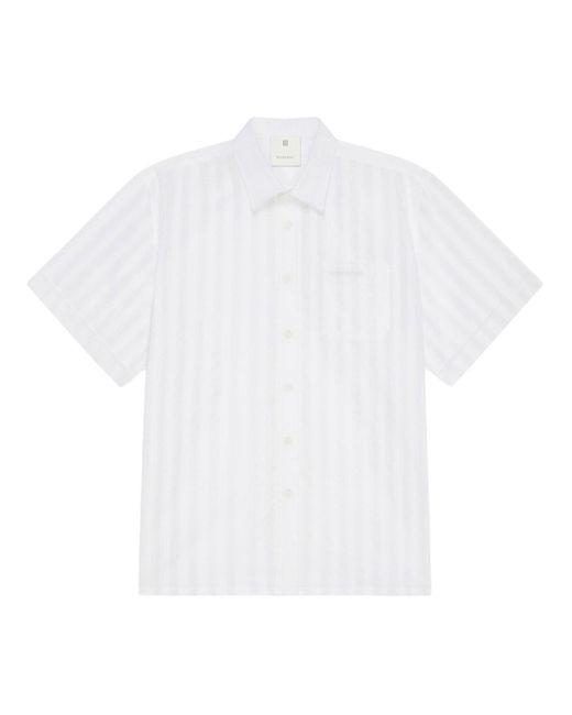 Givenchy White Short Sleeve Shirt With Pocket for men
